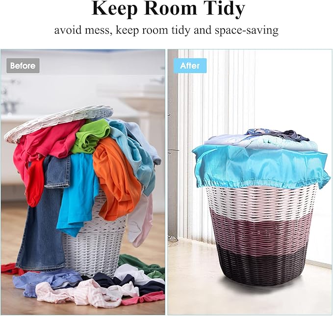 OTraki Extra Large Laundry Bag 2 Pack Laundry Basket Laundry Hamper Liner Dirty Clothes Bag 45x28 Inch Heavy Duty Laundry Bag XL Big Drawstring bag for Home Dorm Hotel Travel Camp Turquoise Blue