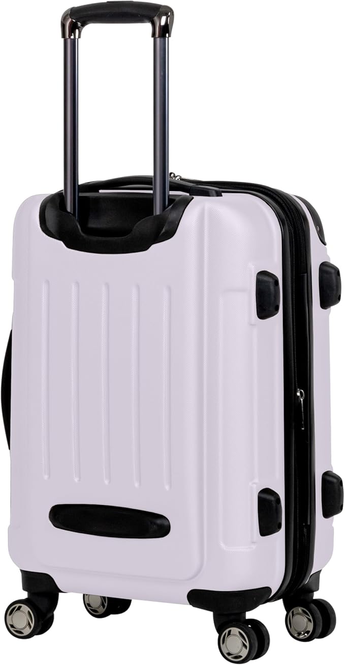 Kenneth Cole REACTION Renegade Luggage Expandable 8-Wheel Spinner Lightweight Hardside Suitcase, Orchid Ice, 20-Inch Carry On