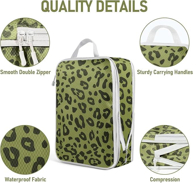 4-Piece Packing Cube Set - Lightweight Luggage Organizers for Travel, Vacation and Suitcases - Durable Accessories with Compression