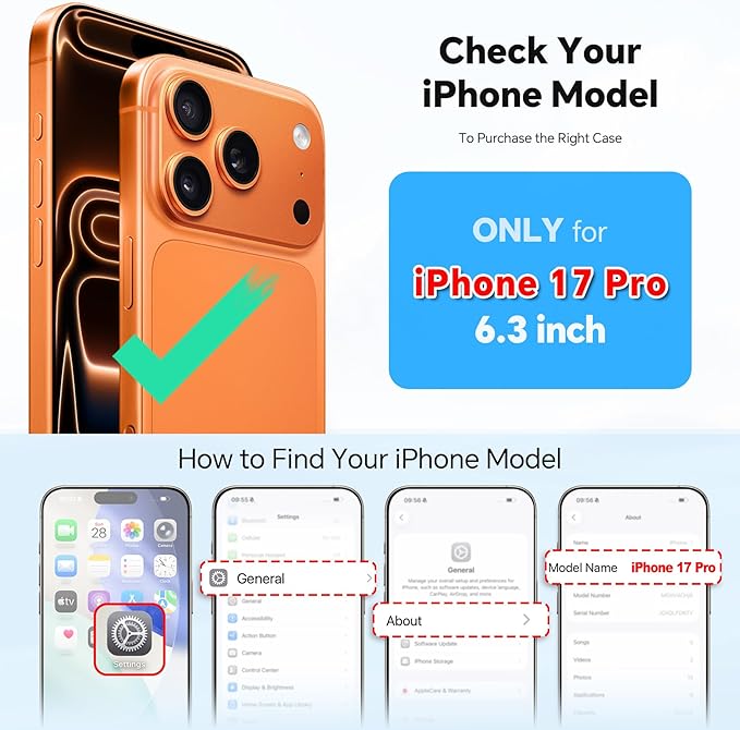 TUCCH Crossbody Detachable Wallet Case for iPhone 17 Pro 6.3" 2025, 9 Card Slots RFID Blocking | Wireless Charging | Wrist Strap | Lanyard | Stand | Zipper Pocket | PU Leather Shockproof Cover | Black