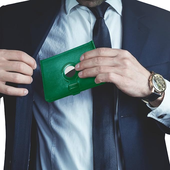 Passport Holder and Vaccine Card Holder Combo with Passport Cover Wallet Travel Passport Wallet Case for Men and Women (Green)