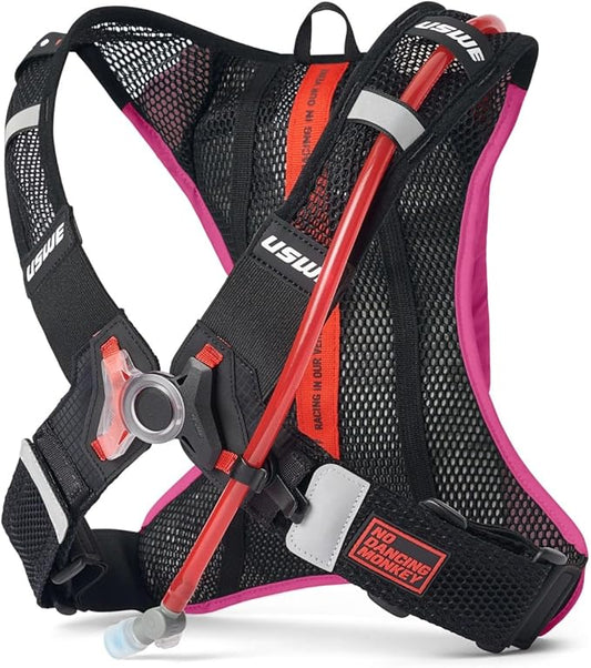 USWE Race 2.0, Ultra Lightweight Hydration Backpack with 2.0L / 70oz Water Bladder, Leak Proof Pack for Gravel, MTB, Running, Hiking, Cycling, Camping, Biking for Men,Women