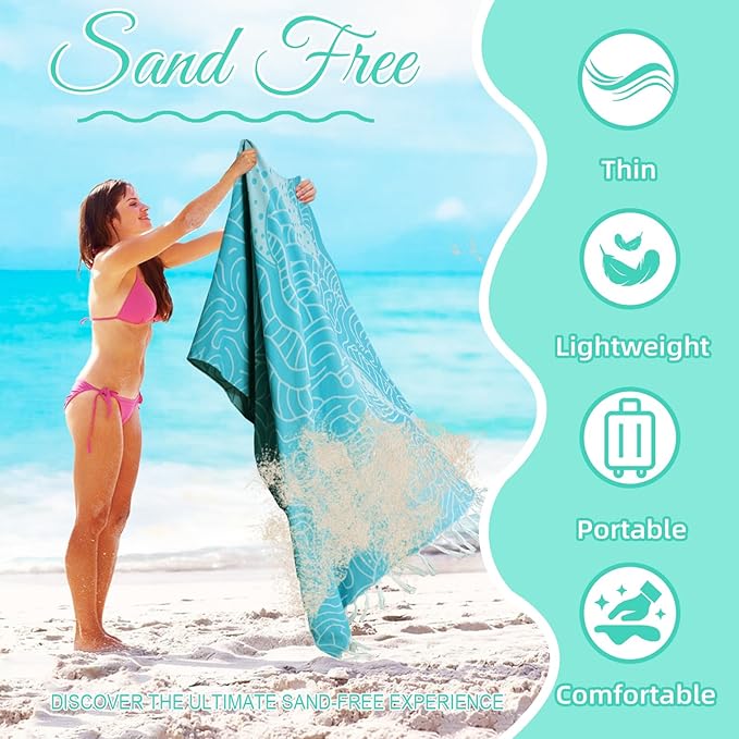 Oversized Turkish Beach Towel Blanket Cotton Giant XL Sandproof Towels Huge Linen XXL Extra Large Big Throw Quilt Blankets for Adults Cloud Travel Camping Glamping Accessories Essentials Whale Shark