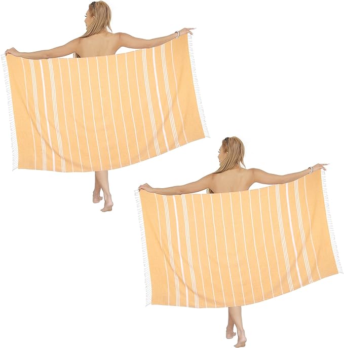 Beach Towel 2 Pack,Sand Free Beach Towels Oversized 39 x 72,Turkish Beach Towel Quick Dry Towel,Lightweight Pool Towels for Adults Travel Towel,Cool Beach Essentials Super Absorbent Towels