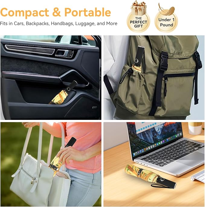 Umbrella, Pretty Umbrellas for Women and men, Ladies Umbrellas for Rain, Automatic Folding Umbrellas Open Close