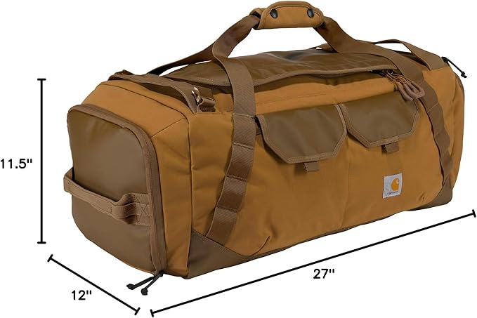 Carhartt Heavy Haul Utility Duffel Bag's, Water-Resistant Packable Bag for Jobsite, Gym, and Travel