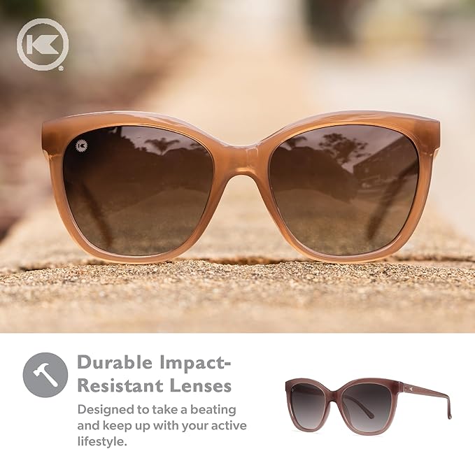 Knockaround Deja Views Polarized Sunglasses for Women - Impact Resistant Lenses & Full UV400 Protection