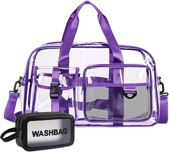 Small Gym Bag for Women, Travel Duffle Bag Carry On Weekender Bag with Shoe Compartment