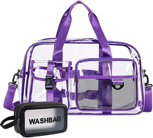 Small Gym Bag for Women, Travel Duffle Bag Carry On Weekender Bag with Shoe Compartment