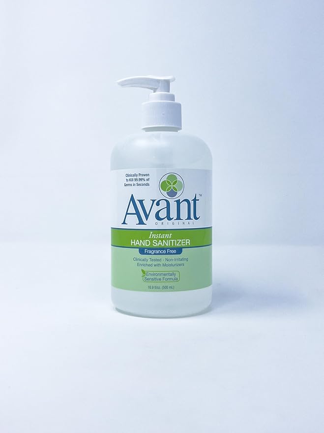 Avant® Original Fragrance Free Gel Hand Sanitizer 16.9oz Bottle, 12-Pack bulk refil