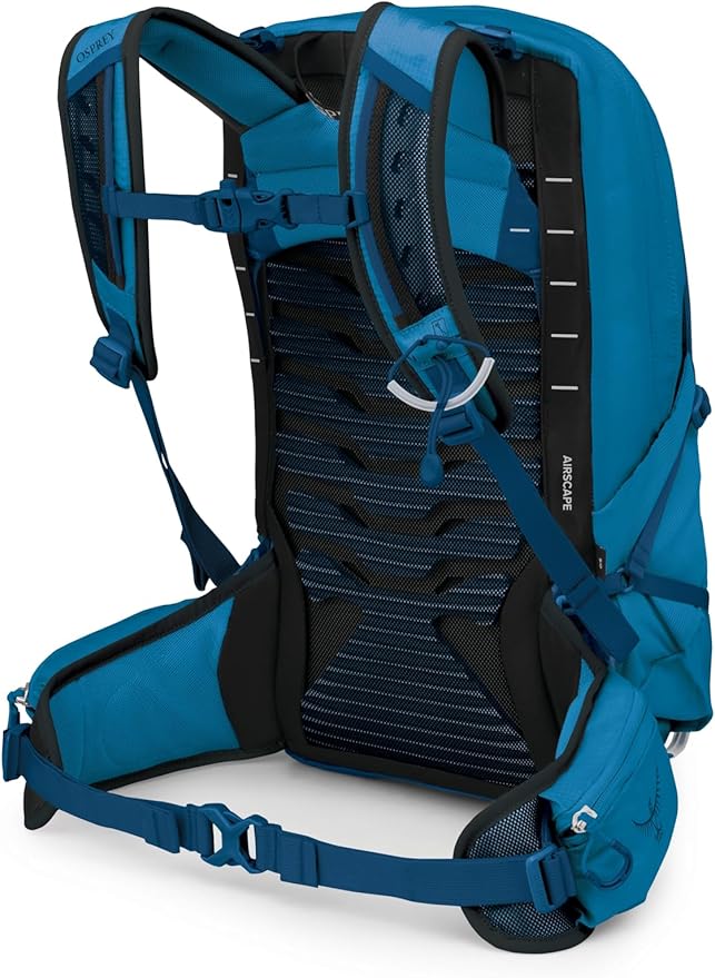Osprey Talon 11L Men's Lightweight Hiking Backpack - Small Daypack for Travel & Camping, Scoria Blue/Night Shift