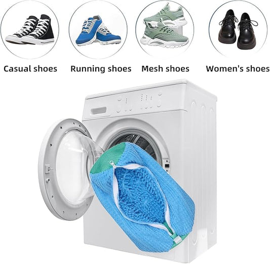 2-Packs Shoe Washing Bag for Washing Machine,Laundry Shoe Bag for Washer and Dryer Reusable Shoe Cleaning Bag