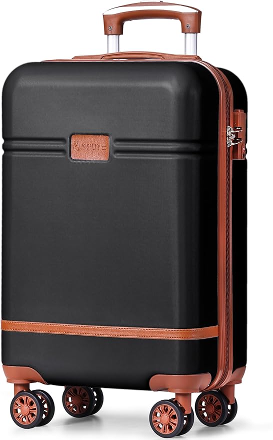 Krute Carry On Luggage 22x14x9 Airline Approved Hard Shell Suitcases with Wheels 20in PC+ABS TSA Approved Carry On Suitcase