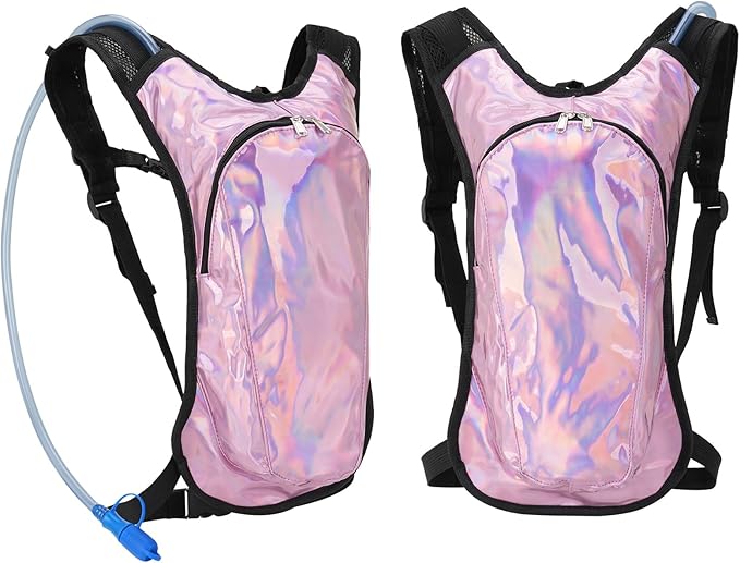 Roptat Hydration Backpack Pack with 2L Hydration Bladder - Lightweight Water Backpack Water Pouch for Women Men Running Riding Biking Music Festival