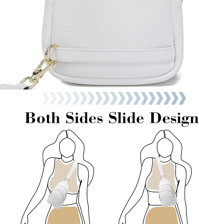 INICAT Crossbody Sling Bags Fanny Packs Valentine's Day Gifts Vegan Leather Travel Vacation Essentials Purses Women