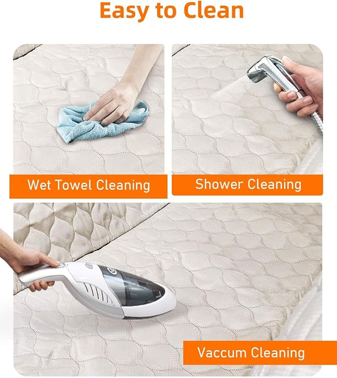 PETICON Dog Car Seat Cover with Mesh Window, 100% Waterproof Pet Seat Cover for Back Seat, Scratchproof Dog Hammock for Cars, Trucks, SUVs, Jeeps, Beige