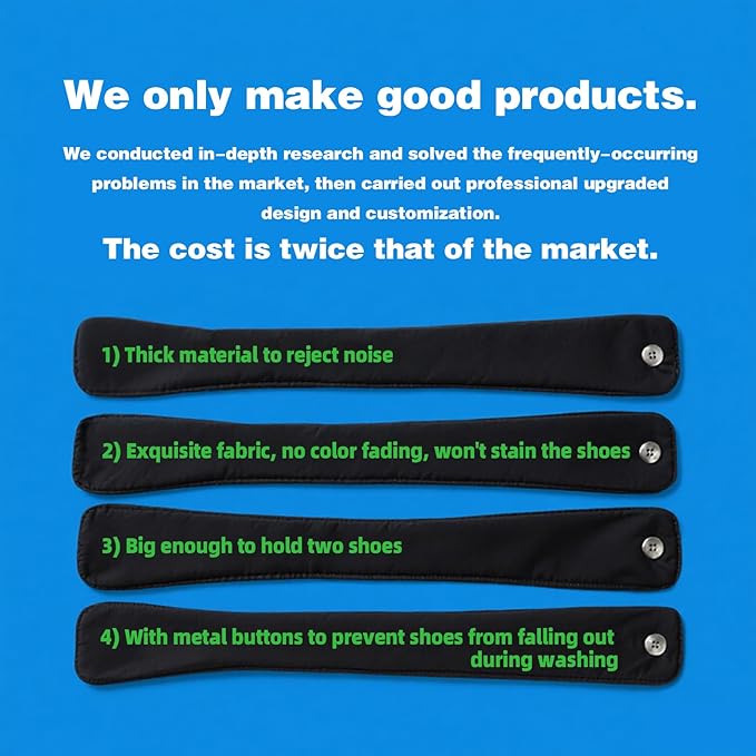 XXL Shoe Washing Machine Bag, Laundry Shoe Bag for Washer and Dryer, Laundry Shoe Bag Protect Sneaker, Running Shoes, Bras, Delicates and Toys, Includes 2 Shoes (White 2 Pack)