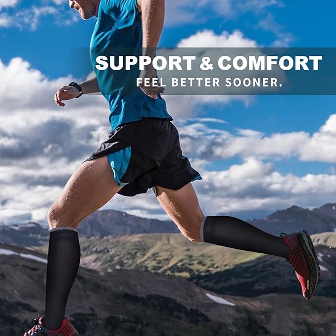 Bluemaple 6 Pack Copper Compression Socks for Women and Men Circulation-Best Support for Medical, Running,Nursing,Athletic