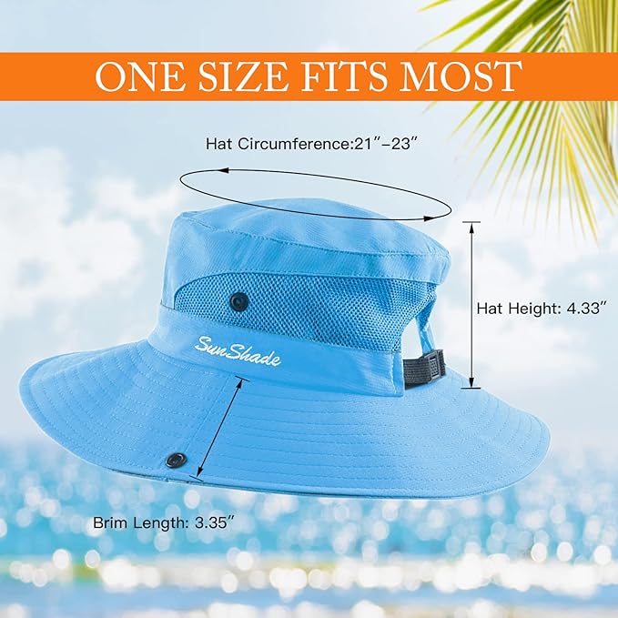 Sun Hats for Women Beach Hat Ponytail Hat Womens Sun Hat with UV Protection Wide Brim