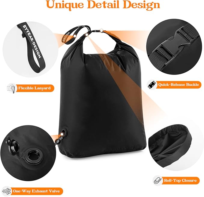 Travel Laundry Bag for Dirty Clothes, Waterproof Travel Compression Bags for Packing, Moisture-resistant Vacuum Storage Bag, Space-Saving Laundry Storage Organizer for Cruise, Swimming, Gym