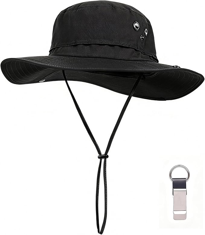 Plus Size XL XXL Sun Hats for Men Bucket Boonie UV Protection UPF50+ Waterproof Wide Brim Foldable Fishing Beach