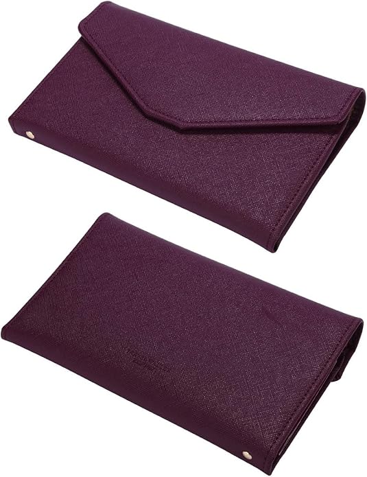 Vintage Style Genuine Leather Unisex RFID Blocking Passport Holder Travel Organizer
