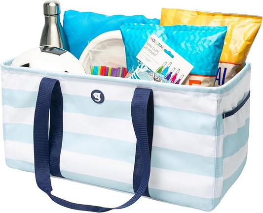 geckobrands Large Utility Tote - Durable Multipurpose Bag for Beach, Travel, Shopping & Outdoor Activities