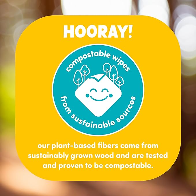 Yipes! Kids Face and Hand Wipes | Compostable Wet Wipes for Sensitive Skin | Individually Wrapped | Classroom Must Haves | Travel Essentials | For Backpacks, Lunchboxes, Classroom Supplies | 2 pack