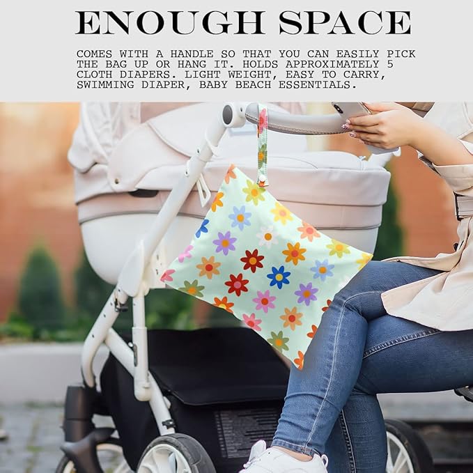 Wet bag, Wet dry bag, swimsuit, travel, beach, pool, diapers, dirty yoga gym clothes, toiletries, waterproof Heart Decor Bohemian heart romantic birthday gift, 2 piece set.