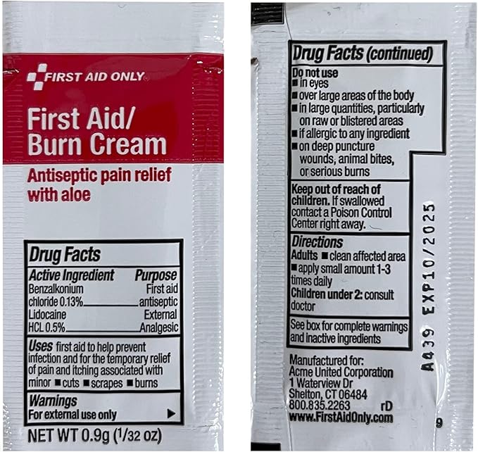 First Aid Only 9302-25M 25-Person Contractor's First Aid Kit for Home Renovation, Job Sites, and Construction Vehicles, 178 Pieces
