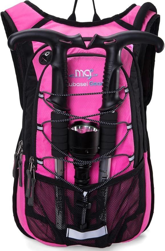 15L Insulated Hydration Backpack Pack with 2L Water Bladder Lightweight Hiking Backpack Bag for Women Men Daypack for Hiking Running Festival Camping Biking