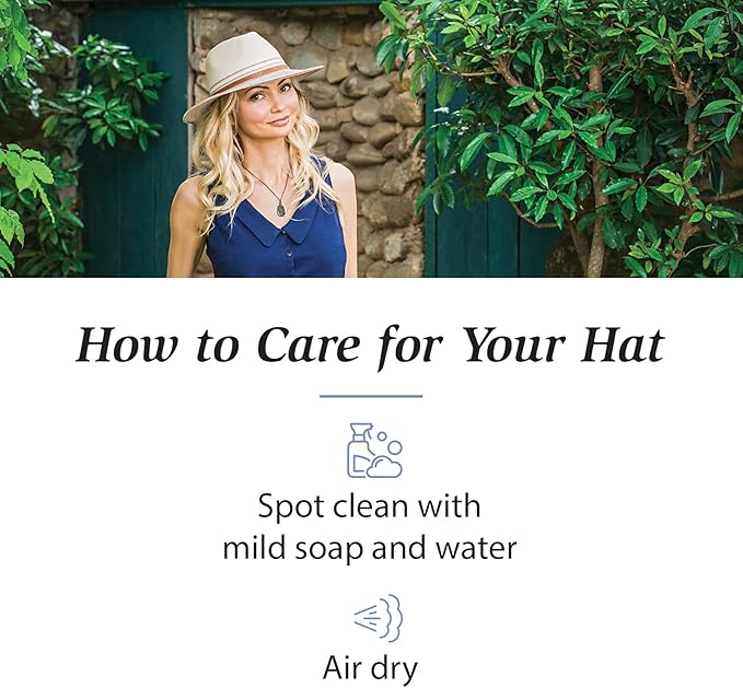 Wallaroo Hat Company Women’s Kristy Fedora – Small (Petite) or Medium | UPF 50+ | UV Sun Protection Hat | Packable Design