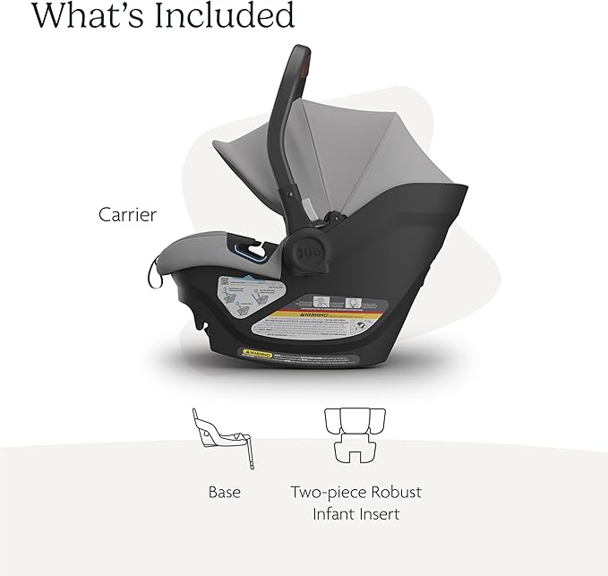 UPPAbaby Aria Lightweight Infant Car Seat/Just Under 6 lbs for Easy Portability/Base with Load Leg + Infant Insert Included/Direct Stroller Attachment/Anthony
