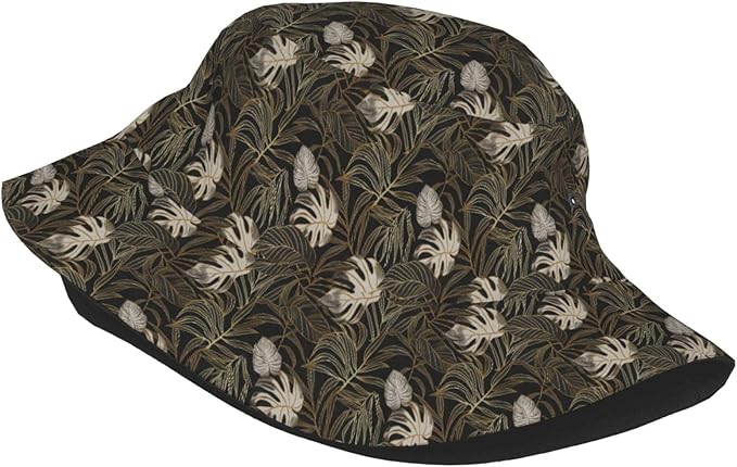 Unicorn and Pink Flower Fisherman Hat Summer Foldable UV Protection Sun Hat