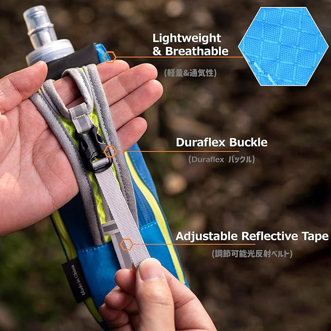 Azarxis TPU Soft Flask Collapsible Water Bottles BPA-Free 250ml 350ml 500ml 600ml for Hydration Vest Pack Running Hiking Cycling Climbing