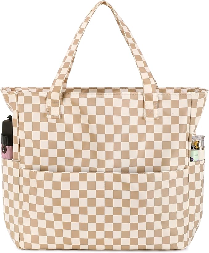 Bluboon Waterproof Beach Tote Pool Bags for Women Ladies Extra Large Carry On Bag With Wet Compartment for Weekender Travel