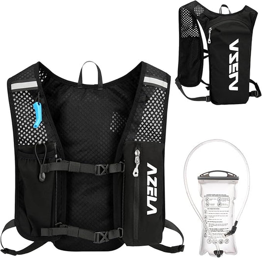 Azarxis Running Water Bottles Flask BPA Free Leakproof Hydration Vest Packs Waist Belt Replacement for Triathlon Marathon Hiking Cycling Climbing Runner