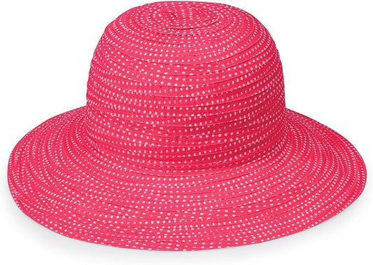 Wallaroo Hat Company Women’s Petite Scrunchie Sun Hat – UPF 50+, Wide Brim, Packable, Adjustable for Smaller Crown Sizes