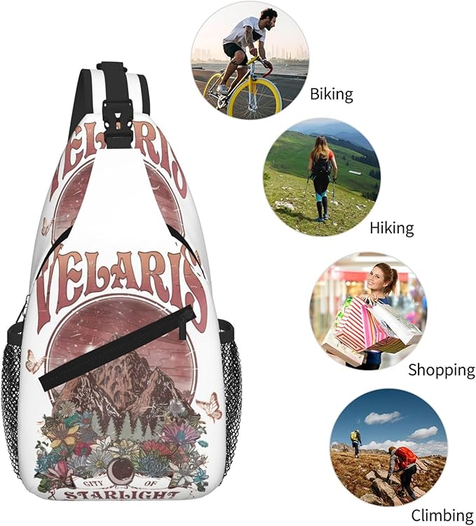 Velaris City Of Starlight Crossbody Bag Trendy Sling Bag Bakpack Casual Chest Bags Daypack For Hiking Walking Travel Running(4)