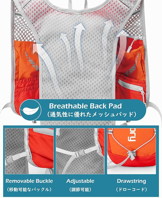 TRIWONDER Hydration Running Backpack Lightweight Water Vest for Men Women Hydration Water Pack for Cycling, Running, Hiking and Biking