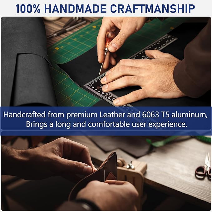 Mens Wallet Card Holder - Pop Up Aluminum Case, Flexible Carbon Fiber Leather, Smart Wallet for Men, RFID Blocking, Slim, Minimalist, Front Pocket - 9-14 Card Capacity | ID Window | Cash Slot