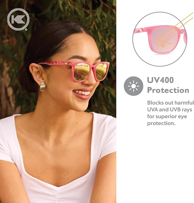Knockaround Paso Robles Polarized Sunglasses for Women & Men - Impact Resistant Lenses & Full UV400 Protection