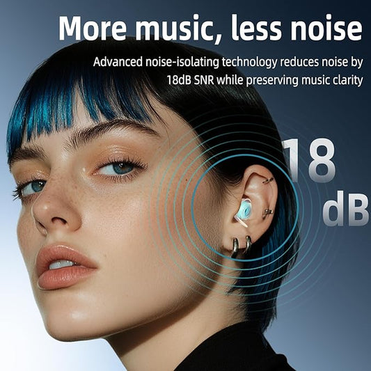 LYSIAN High-Fidelity Concert Ear Plugs – Reusable Musicians Earplugs for Noise Reduction. Perfect for Raves, Festivals, Drummer, DJs, Motorcycle. SNR 18dB 2 Pairs (L+S)–Clear Sound, Comfortable Fit.