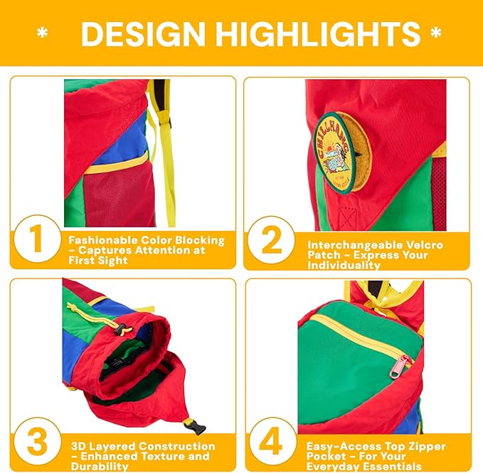 Packable Backpack, Lightweight Hiking Daypack for Men & Women, 18L Foldable Water-Resistant Small Backpack with Color Block Design for Outdoor Trekking Camping Trav