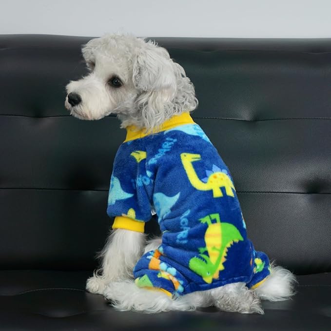 XPUDAC Dog Pajamas Fleece Dog Sweaters for Small Medium Dogs Girl Boy Soft Warm Winter Pet Clothes for Doggie Winter Christmas(Medium)