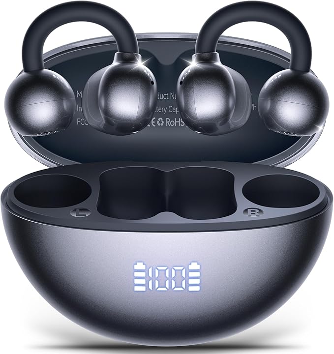 Hybrid Active Noise Cancelling Earbuds Ear Buds Wireless Earbuds with AI Translation Real Time Bluetooth Headphones 56H Playback Hi-Res Stereo Open Ear Buds & Charging Case for Sports Workout Travel