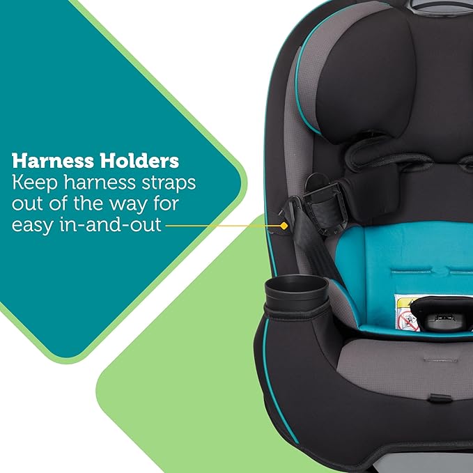 Safety 1st Grow and Go All-in-One Slim Convertible Car Seat, Rear Facing, 5-40 lbs, Forward Facing (30–65 lbs), High Back Booster Seat 40-100 pounds, Black Phantom