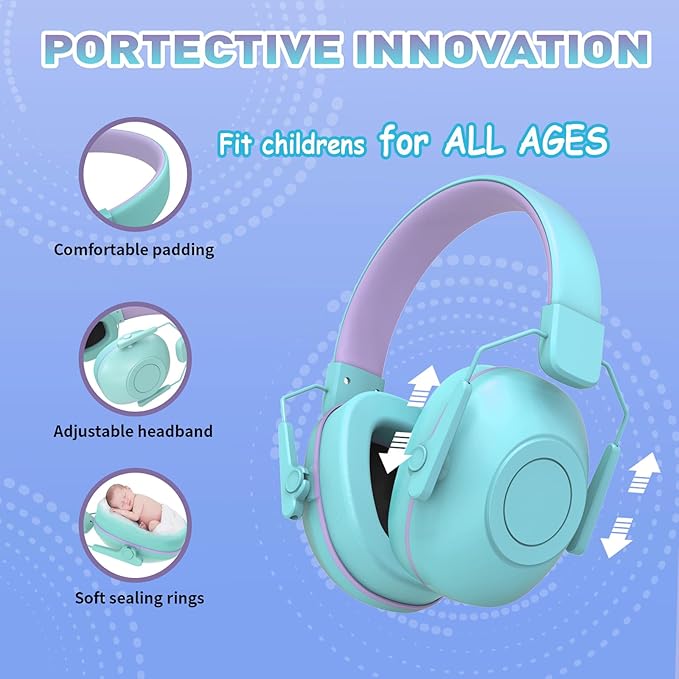 Noise Cancelling Headphones for Kids, SNR 29dB Safety Noise Reduction Ear Muffs for Event/Concert