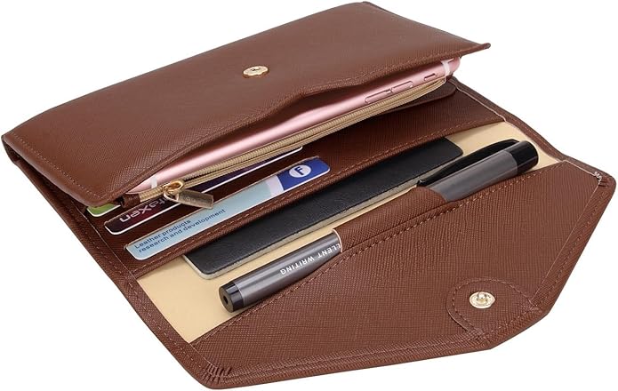 Vintage Style Genuine Leather Unisex RFID Blocking Passport Holder Travel Organizer