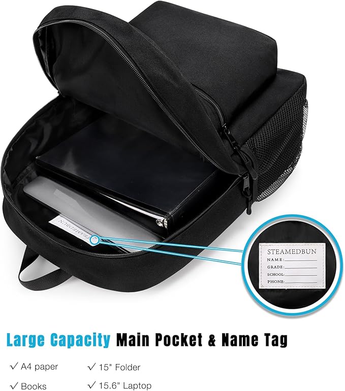 STEAMEDBUN Kids Backpack for Boys 5-9,Boys Backpack for Elementary School Bag